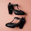 chaussure plateforme noire et glitter starlight