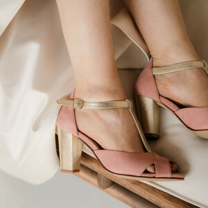 Salomé blush pink and champagne