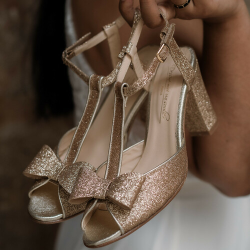 Chaussure rose sales pale mariage