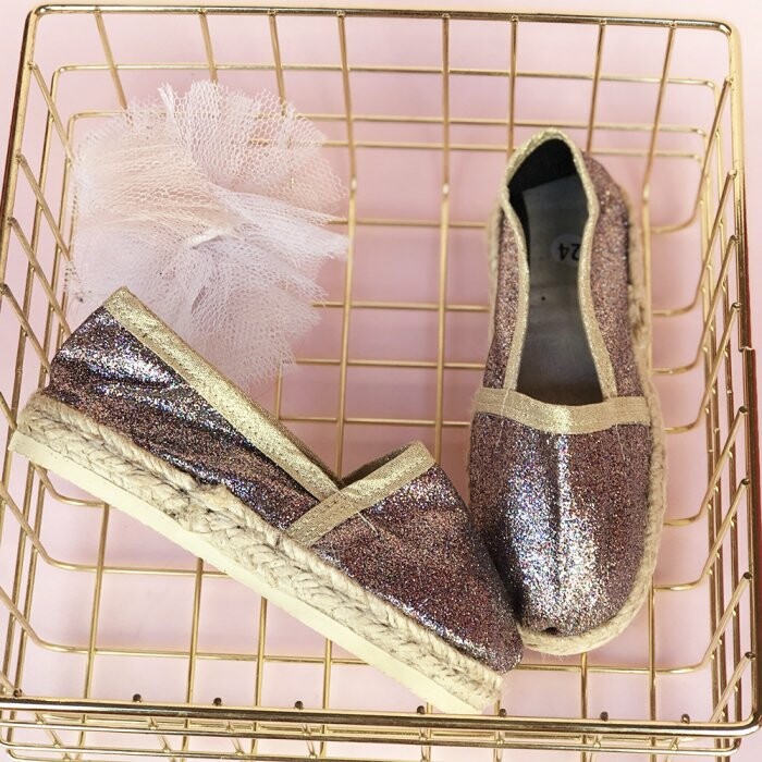 Espadrille paillette argent on sale