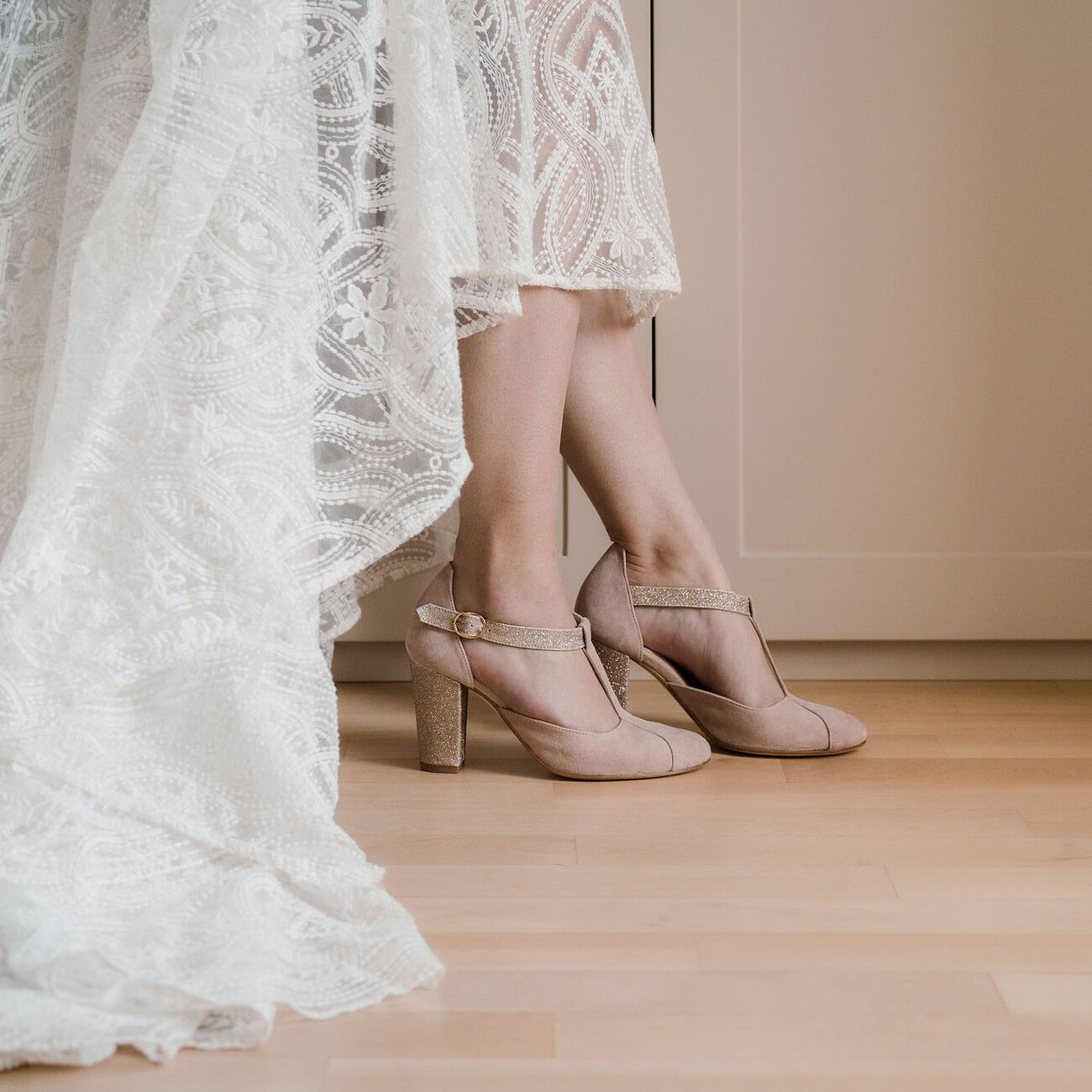 Chaussure mariée rose deals