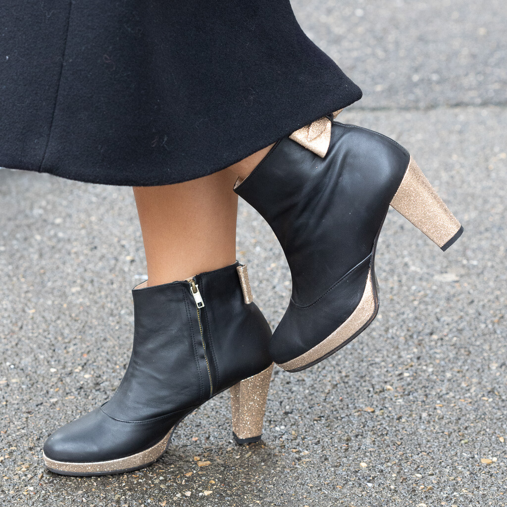 Bottines noires paillettes deals