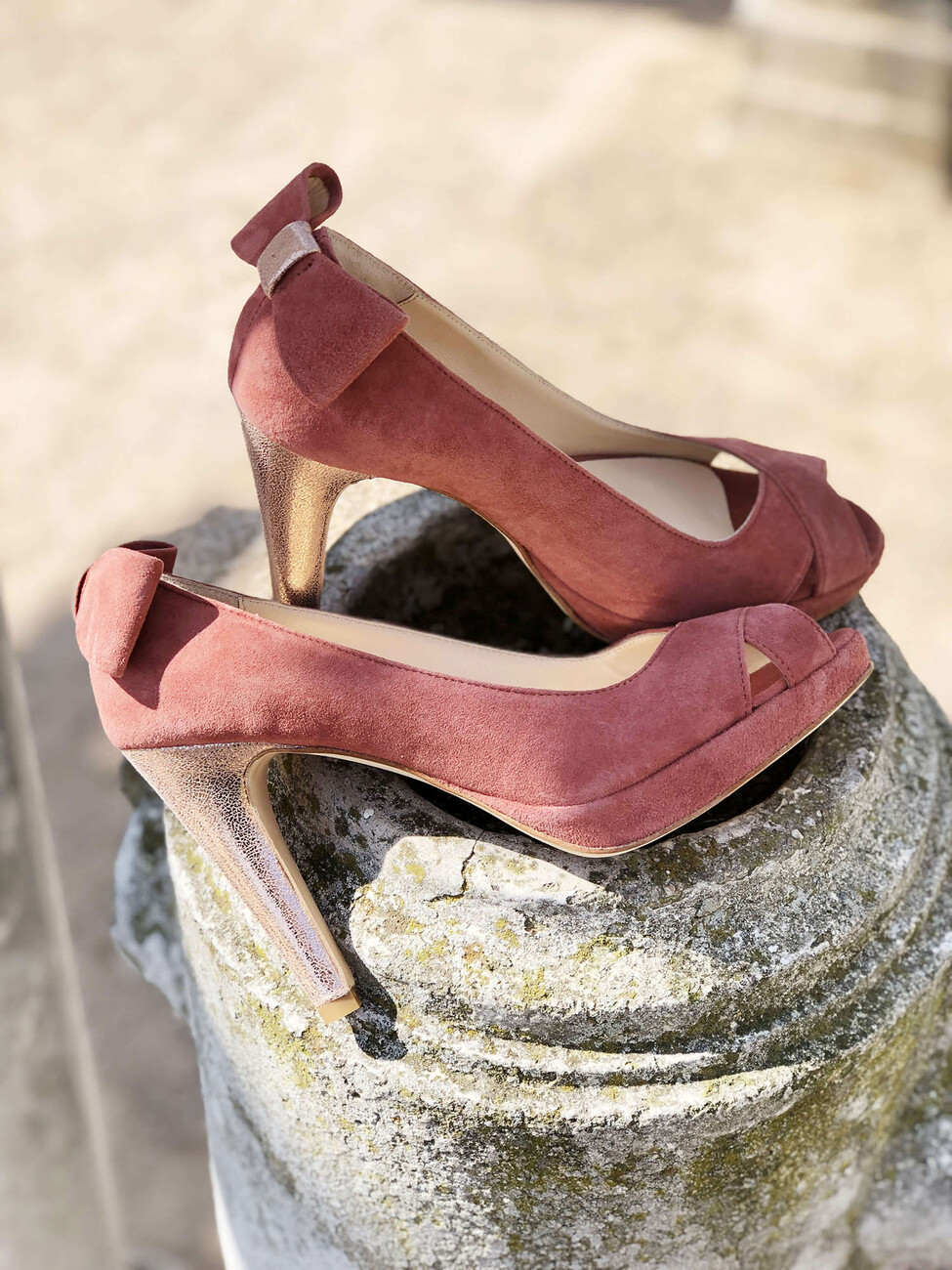 Soulier rose best sale ou gris