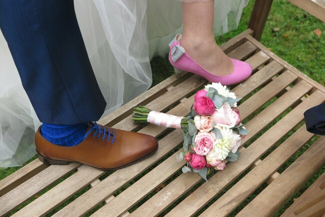 Personalized wedding shoes