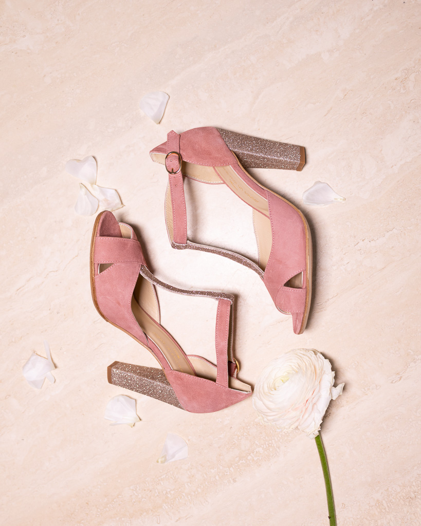 Salomé talons haut mariée rose