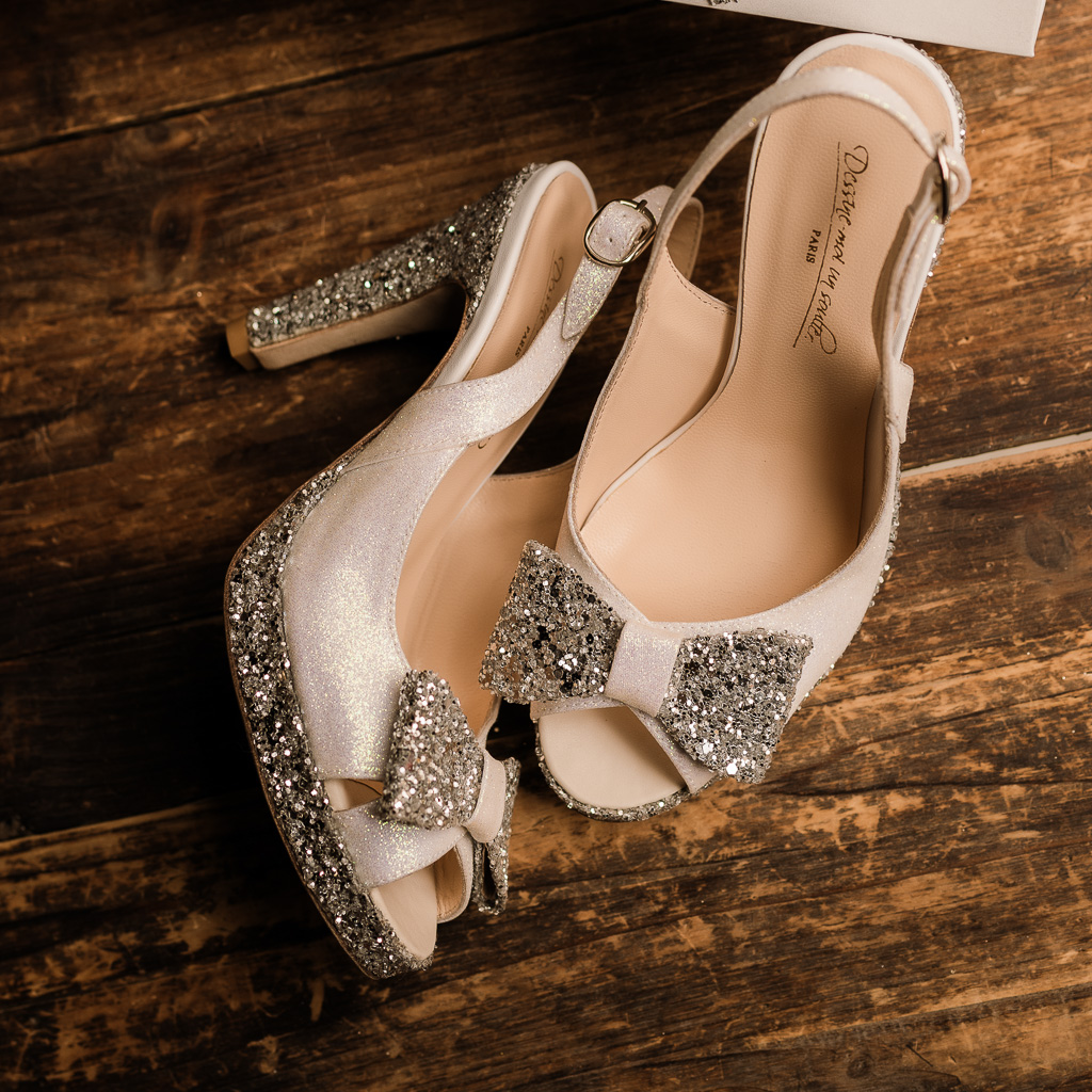 Escarpin plateforme personnalisé - noeud dessus + slingback