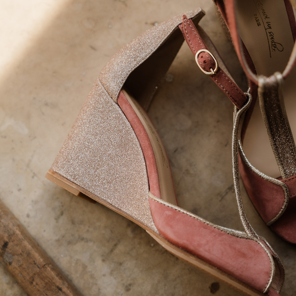 sandale personnalisés - talon de 8 cm compensé
