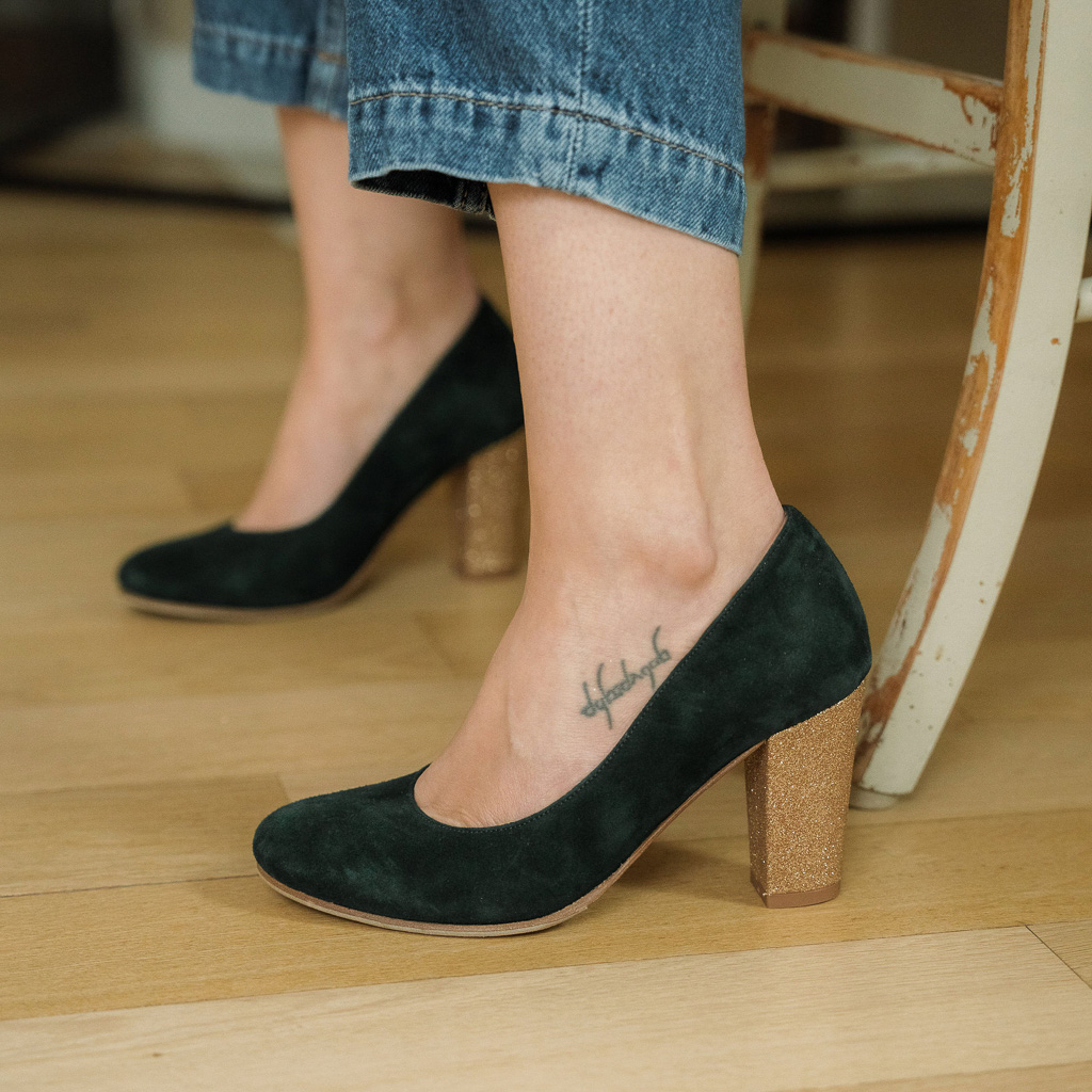 ESCARPIN personnalisé - talon de 8 cm chunky
