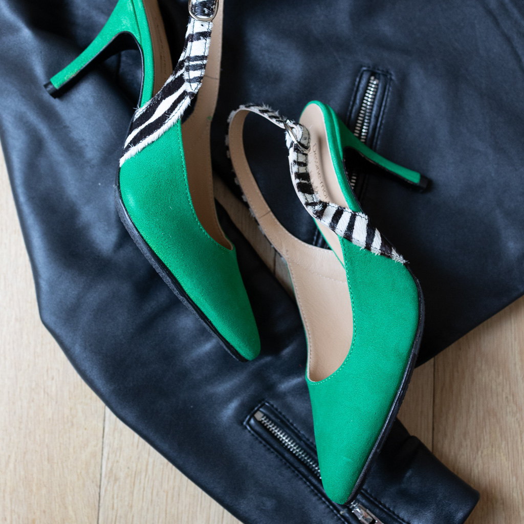 Escarpin pointu personnalisé - slingback
