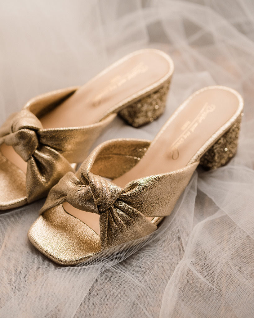Mule Suzanne en irisé et glitter champagne4