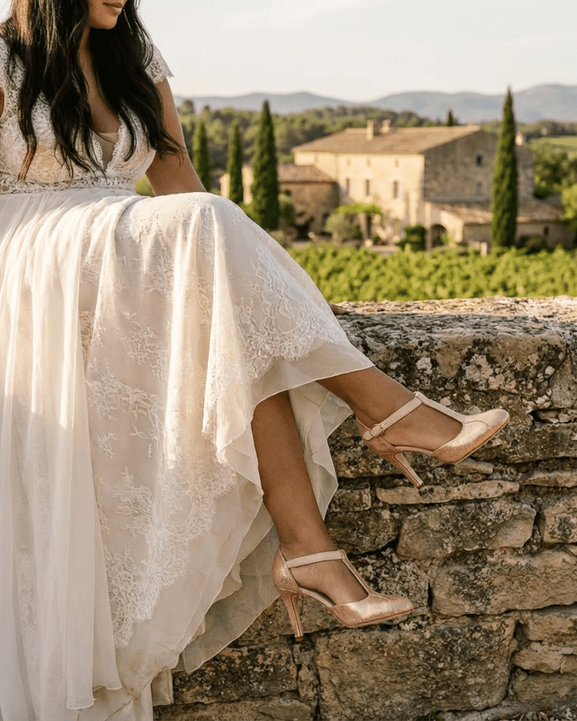 Salomé rose gold - high