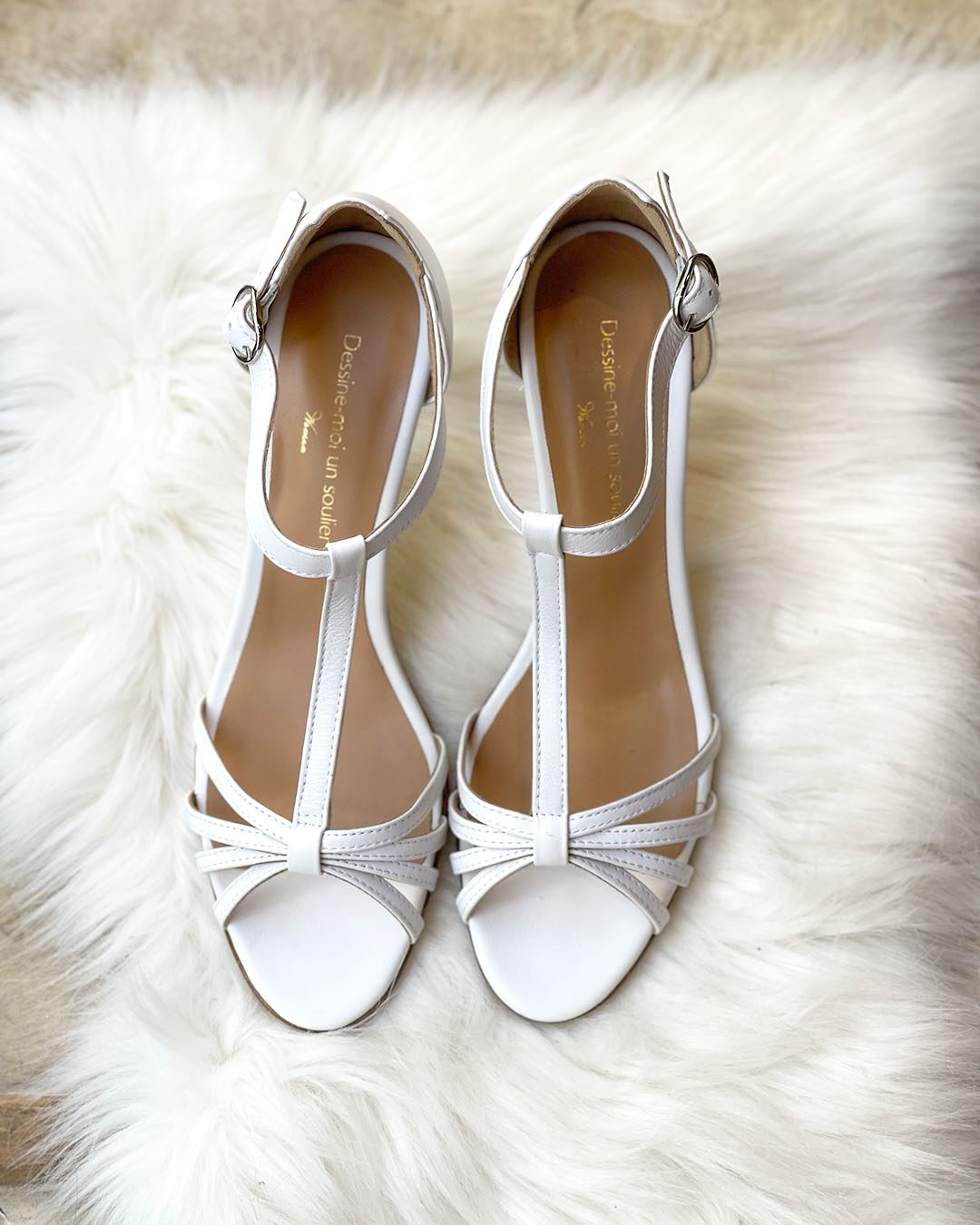 Chloé in smooth white leather